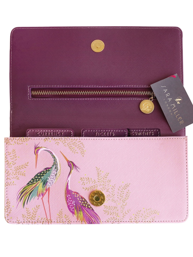 Sara Miller Purple Havelli Garden Travel Wallet - Image 1 of 4