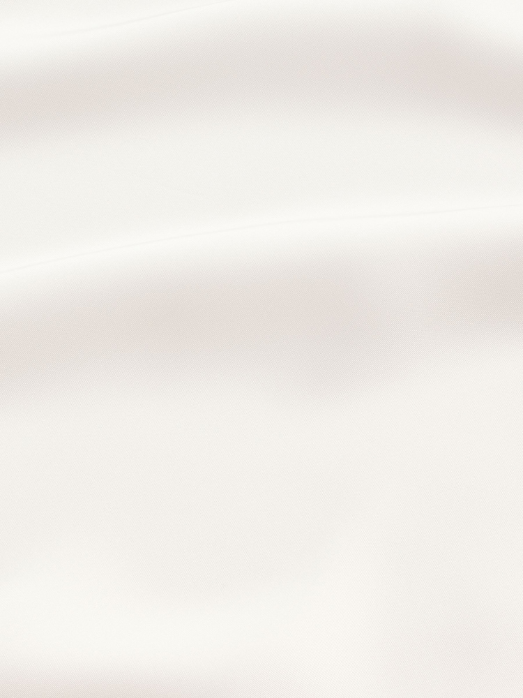 Ivory White Regular Fit EDIT Satin Long Sleeve Shirt - Image 8 of 8
