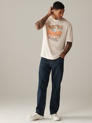 Ecru Jonny Cash Regular Fit Band Graphic 100% Cotton T-Shirt - Image 2 of 7