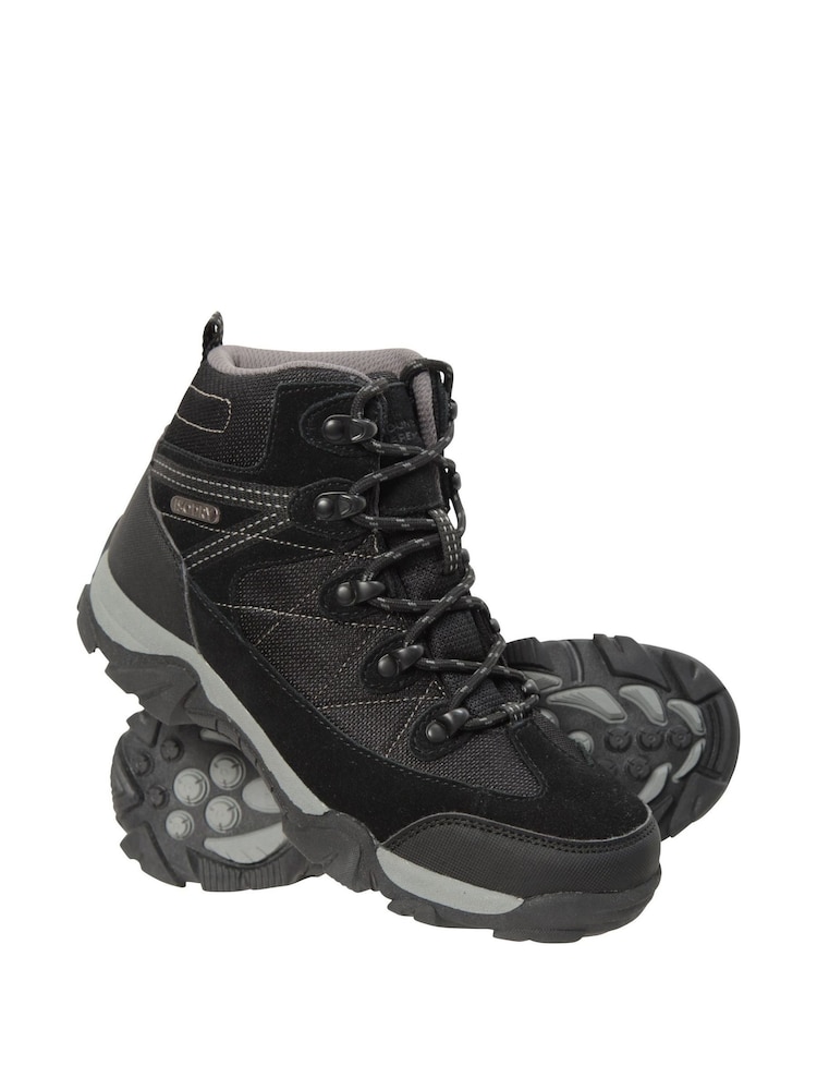 Mountain Warehouse Black Trail Waterproof Kids Walking Boots - Image 1 of 5