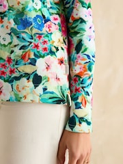 Joules Harbour Multi Floral Boat Neck Printed Top - Image 5 of 7