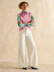 Joules Harbour Multi Floral Boat Neck Printed Top - Image 6 of 7