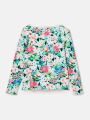 Joules Harbour Multi Floral Boat Neck Printed Top - Image 7 of 7
