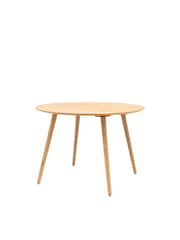 Gallery Home Natural Temara Oak Style 4 Seater Round Dining Table - Image 5 of 5