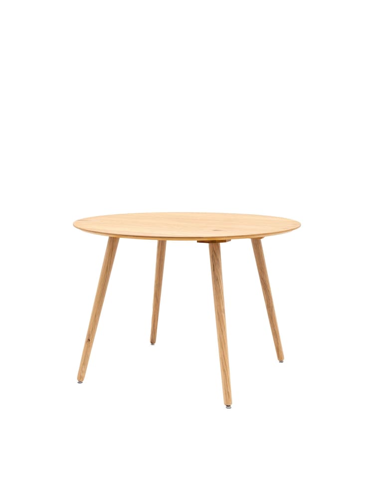 Gallery Home Natural Temara Oak Style 4 Seater Round Dining Table - Image 5 of 5 Gallery Home Natural Temara Oak Style 4 Seater Round Dining Table - Image 5 of 5