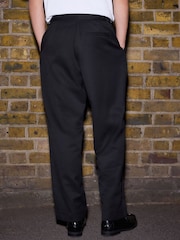 Negro - Pantalones de vestir con parte delantera lisa - Imagen 3 de 8