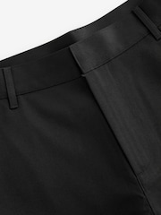 Negro - Pantalones de vestir con parte delantera lisa - Imagen 6 de 8