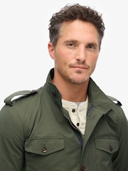 Superdry Green Merchant Technical Field Jacket - Image 3 of 7