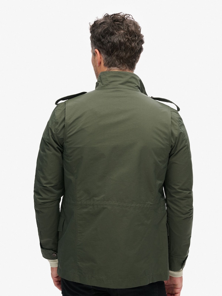 Superdry Green Merchant Technical Field Jacket - Image 7 of 7