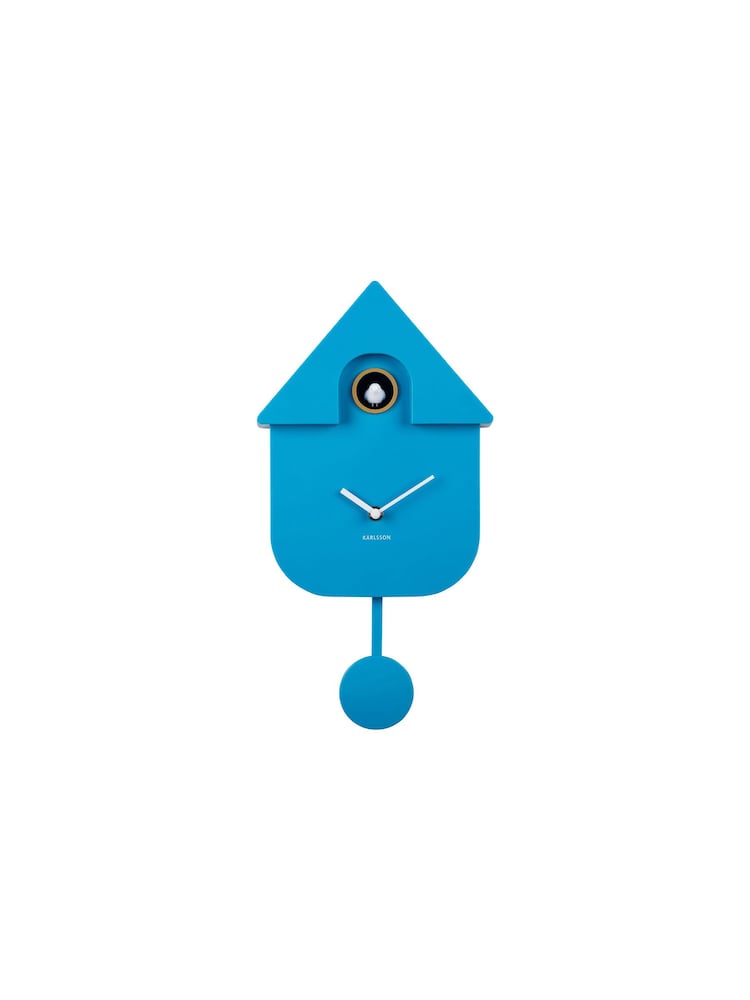 Karlsson Bright Blue Modern Cuckoo ABS Wall Clock - Image 2 of 4