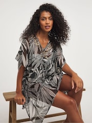 Simply Be Black Magisculpt Embellished Kaftan - Image 2 of 4