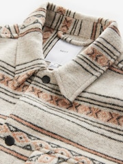 Neutral Pattern Shacket - Image 10 of 11
