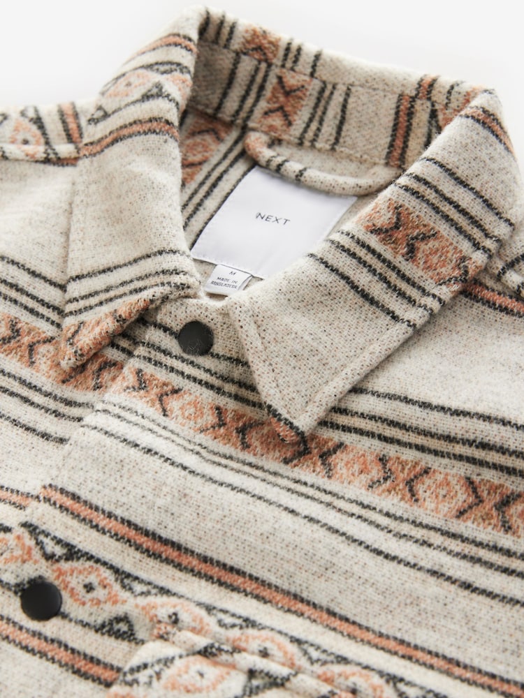 Neutral - Pattern Shacket - Image 10 of 11