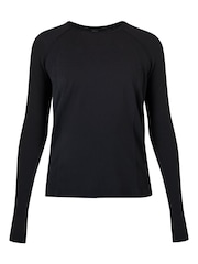 Sweaty Betty Black Athlete Seamless Featherweight Long Sleeve Top - Image 7 of 7