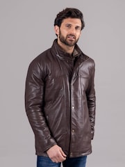 Lakeland Leather Brown Garstone Leather Coat Jacket - Image 1 of 9