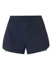 Sweaty Betty Blue Tropics Gradient Print Tempo Run Print Shorts - Image 8 of 8