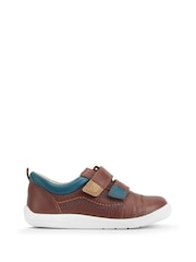 Коричневый - Start Rite Обувь Playhouse Leather Rip Tape Trainer - Image 1 of 5