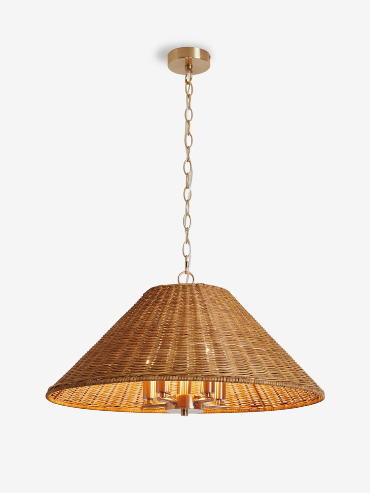 Natural Timor 5 Light Chandelier Ceiling Light Fitting - Image 5 of 5