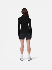Gym + Coffee Black Black Relentless Quarter Zip Womens Sweatshirt - Image 2 of 6