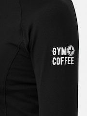 Gym + Coffee Black Black Relentless Quarter Zip Womens Sweatshirt - Image 5 of 6