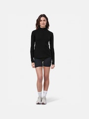 Gym + Coffee Black Black Relentless Quarter Zip Womens Sweatshirt - Image 6 of 6