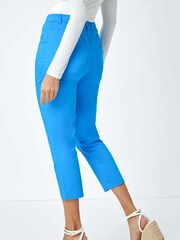Roman Blue Cropped Stretch Denim Jeggings - Image 3 of 5