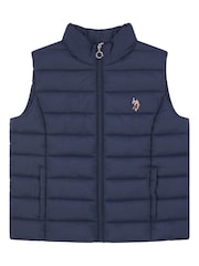 U.S. Polo Assn. Blue Lightweight Womens Puffer Gilet - Image 5 of 6