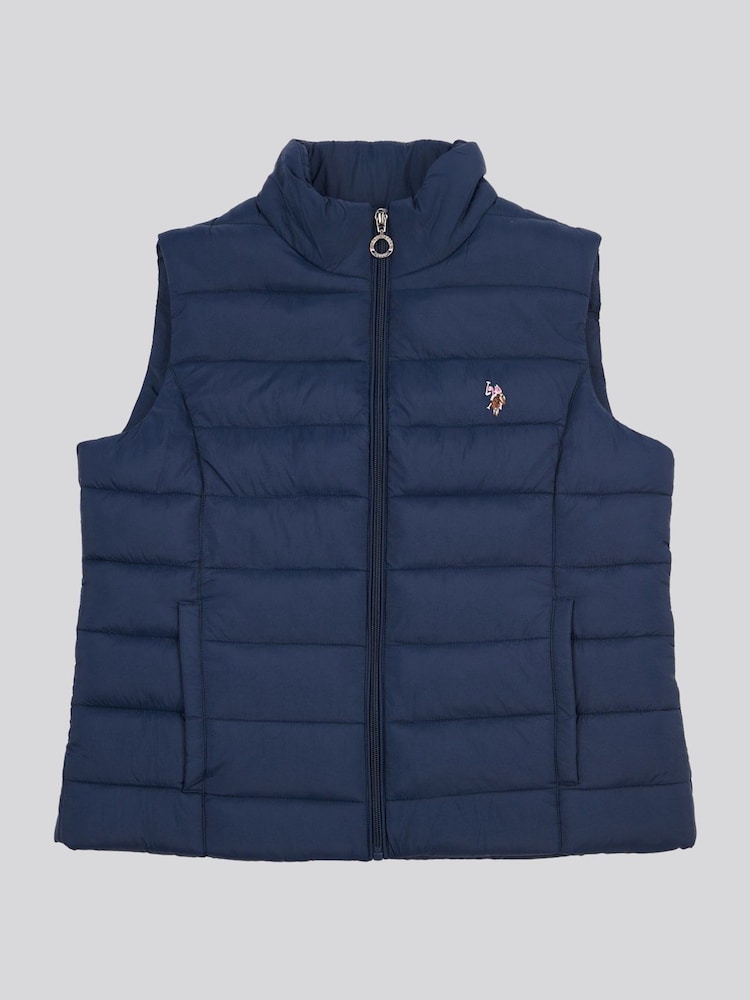 Buy Polo Blue Lightweight Womens Puffer Gilet from Next USA