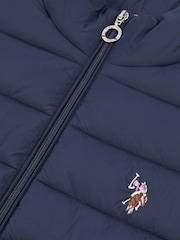 U.S. Polo Assn. Blue Lightweight Womens Puffer Gilet - Image 6 of 6