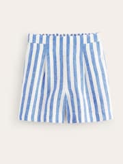Boden Blue Hampstead 100% Linen Shorts - Image 5 of 5