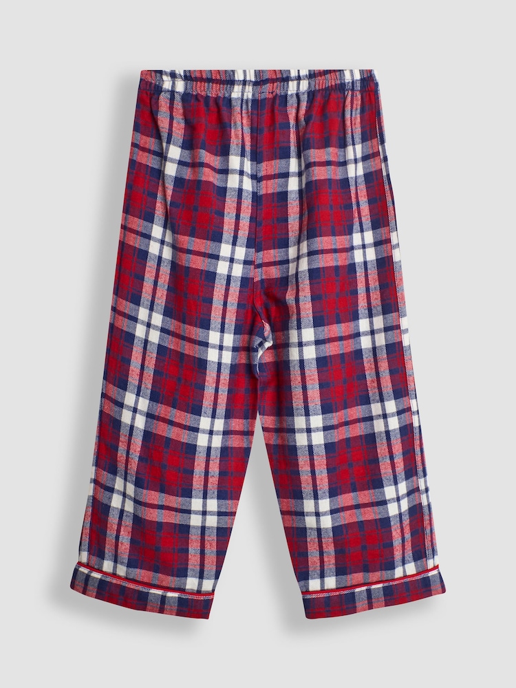 JoJo Maman Bébé Red Woven Pyjamas - Image 5 of 5