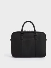 Osprey London The Onyx Leather  Black Laptop Bag - Image 5 of 6