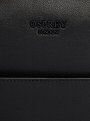 Osprey London The Onyx Leather  Black Laptop Bag - Image 6 of 6