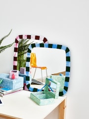 Oliver Bonas Green Alyssa Glass Wall Mirror - Image 1 of 4