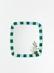 Oliver Bonas Green Alyssa Glass Wall Mirror - Image 2 of 4