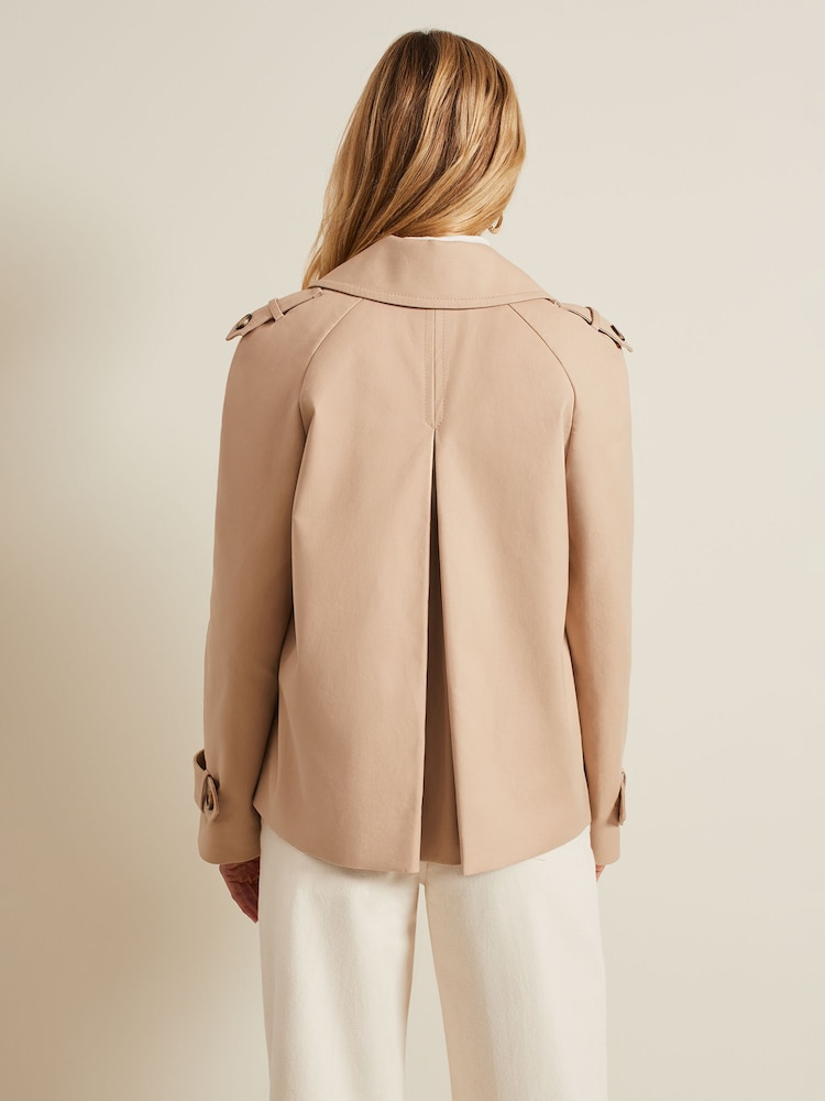 Phase Eight Natural Lola Cropped Trench Jacket - Image 2 of 7