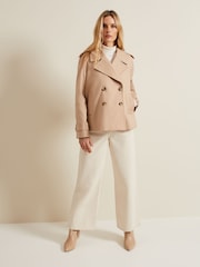 Phase Eight Natural Lola Cropped Trench Jacket - Image 3 of 7
