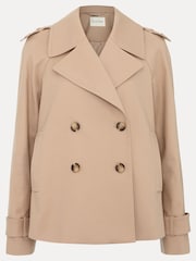 Phase Eight Natural Lola Cropped Trench Jacket - Image 7 of 7