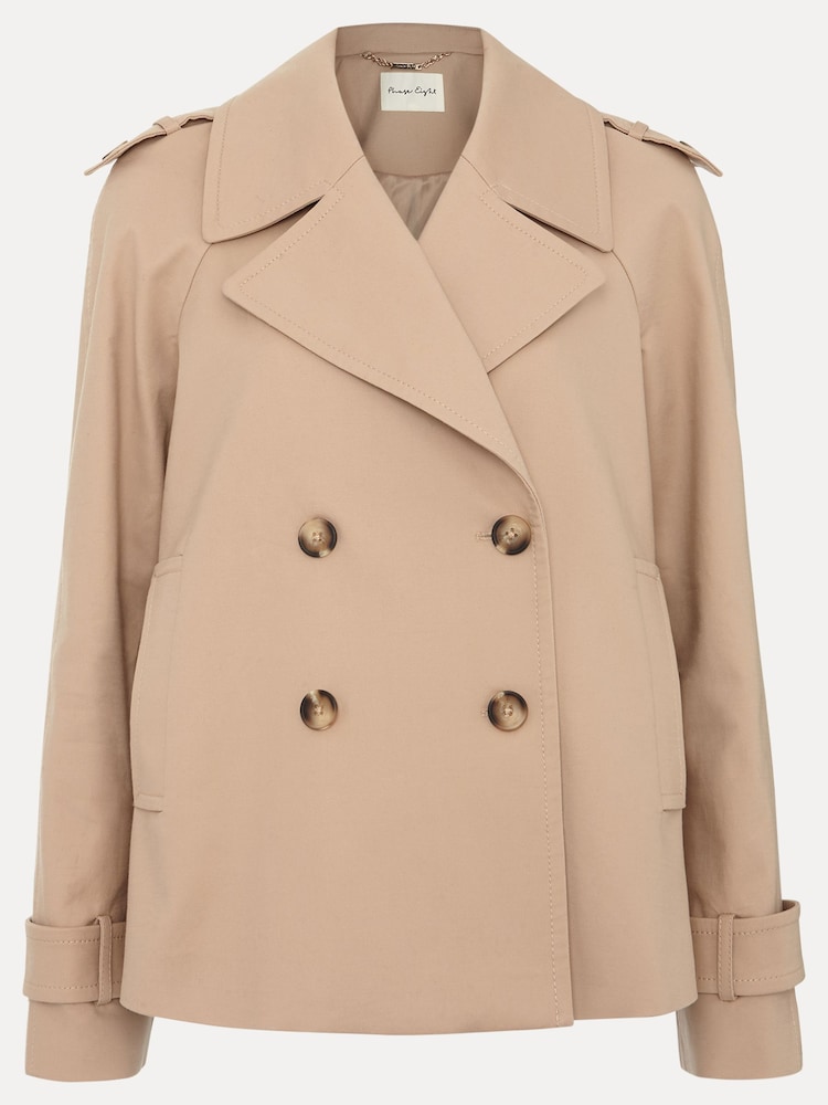 Phase Eight Natural Lola Cropped Trench Jacket - Image 7 of 7