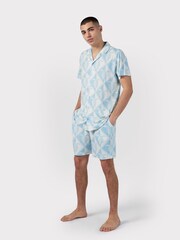 Chelsea Peers Cream Tiled Turtle Print Shorts Set - Image 2 of 5