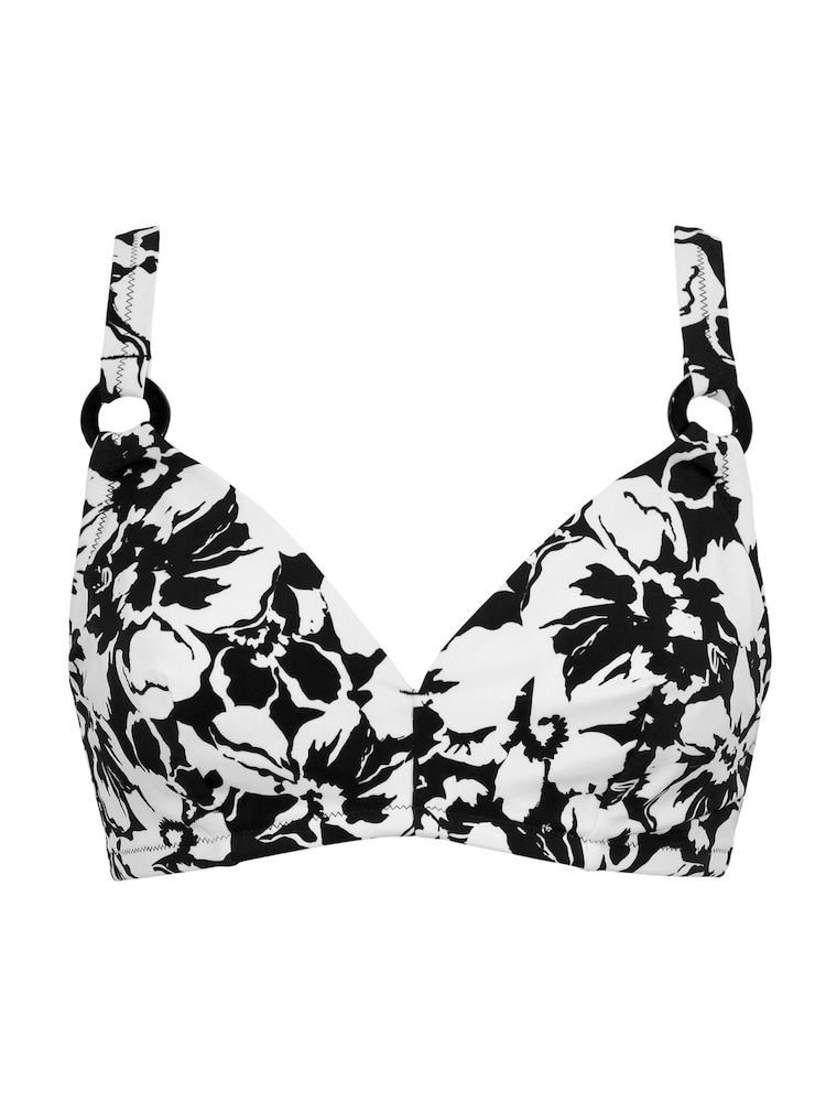 Zwart - Pour Moi Cali Hidden Underwired Bikini Top - Image 3 of 4
