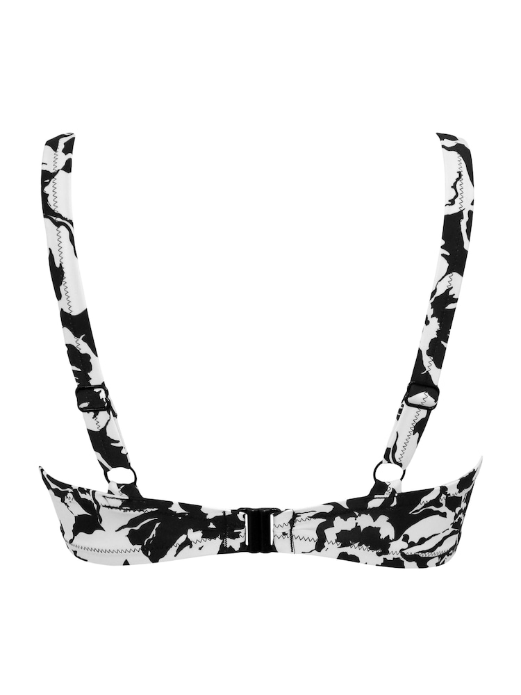 Zwart - Pour Moi Cali Hidden Underwired Bikini Top - Image 4 of 4