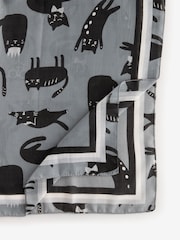 Blue Cats Lightweight Scarf - Image 3 of 3