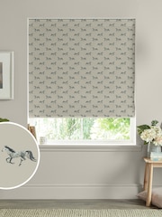 Sophie Allport Grey Horse Made to Measure 100% Cotton Roman Blinds - Image 1 of 6