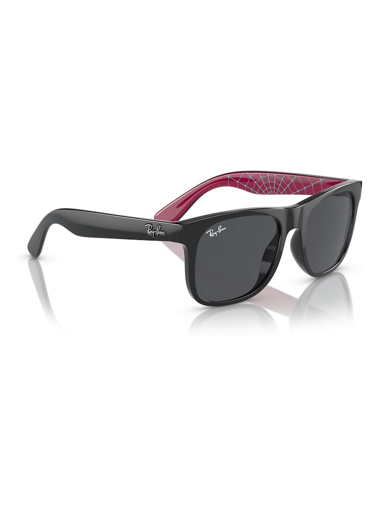 Ray-Ban Junior Justin Rj9069S Square Spider-Man Black Sunglasses - Image 2 of 7