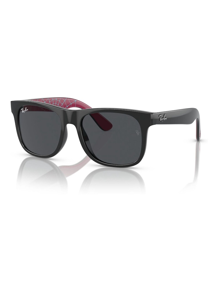 Ray-Ban Junior Justin Rj9069S Square Spider-Man Black Sunglasses - Image 4 of 7