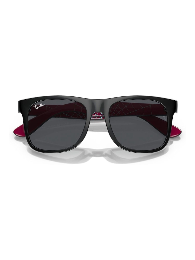 Ray-Ban Junior Justin Rj9069S Square Spider-Man Black Sunglasses - Image 6 of 7