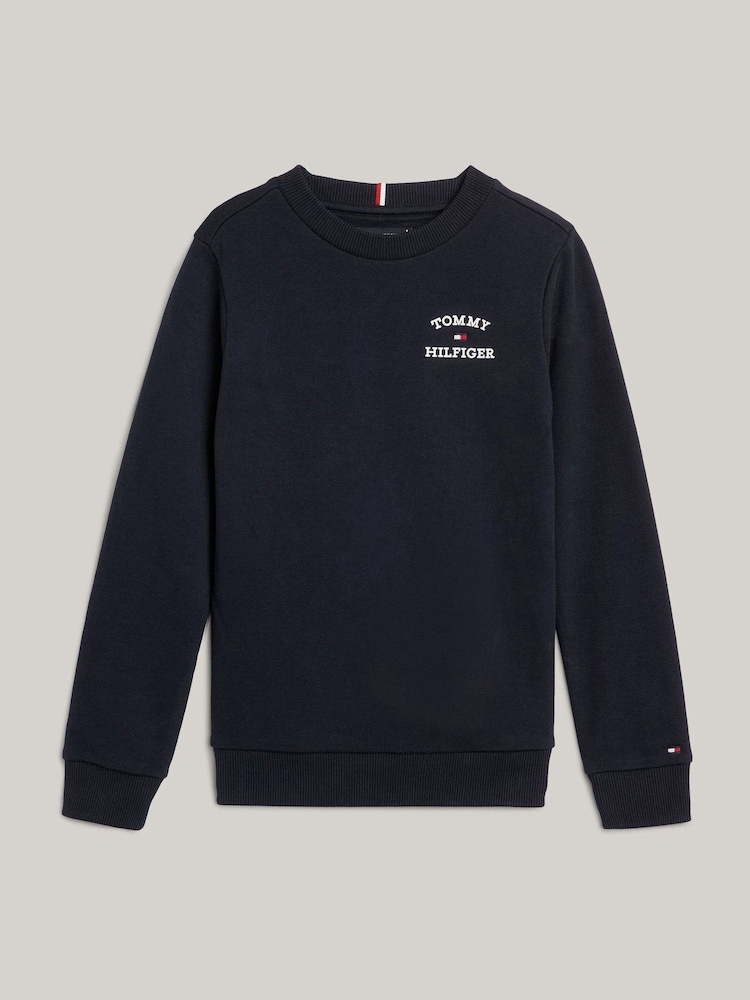 Tommy Hilfiger Blue Logo Sweatshirt - Image 5 of 5 Tommy Hilfiger Blue Logo Sweatshirt - Image 5 of 5