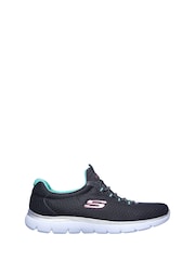 Skechers Grey Womens Summits Slip-On Sports Trainers - Image 1 of 5