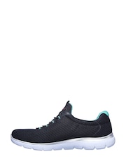 Skechers Grey Womens Summits Slip-On Sports Trainers - Image 3 of 5